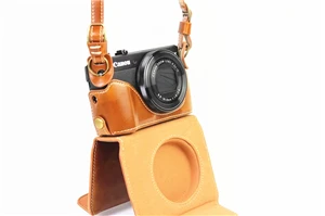 Роскошный PU кожаный чехол для видеокамеры сумка для Canon powershot G7XII G7X II G7X Mark2 с ремешком открытый аккумулятор 3 цвета