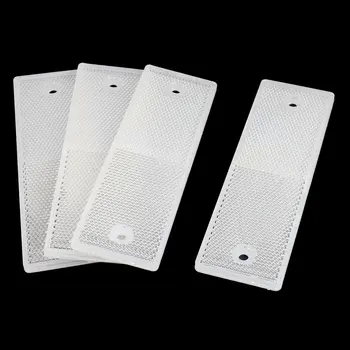 

Vehicle Car Trailer Rectangle Safety Brake Reflector Caution Warning Plate 4Pcs