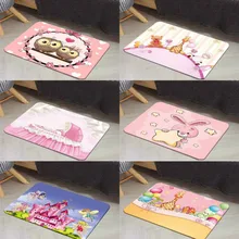 Else розовый Совы животных замок лампа Медведь 3d цифровой печати современный декоративный пол дверной коврик Домашний Декор Entryway детская комната 50x80 см