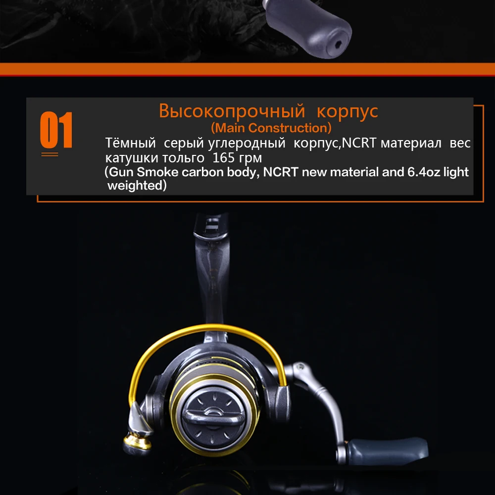 RYOBI SPIRITUAL-DX 500/800 происхождения 7 шариковая несущая Катушка 5,2: 1 скорость алюминиевый корпус правая левая рука обмен катушки для подледной рыбалки