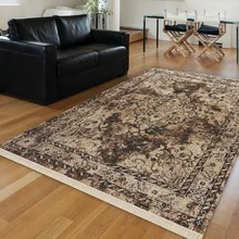 Серый кремовый коричневый турецкий, этнический аутентичный винтажный османский 3d принт Противоскользящий килим моющийся декоративный ковер богемный ковер