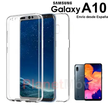 

Funda 360 grados completa delantera + trasera compatible con Samsung Galaxy A10 carcasa integral de silicona y vinilo