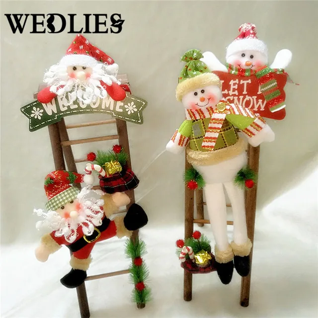 christmas santa claus snowman climbing ladder ornaments holiday gift kids toy tree pendant christmas decoration for - Christmas Ladder Decor christmas santa claus snowman climbing ladder ornaments holiday gift kids toy tree pendant christmas decoration for - Christmas Ladder Decor