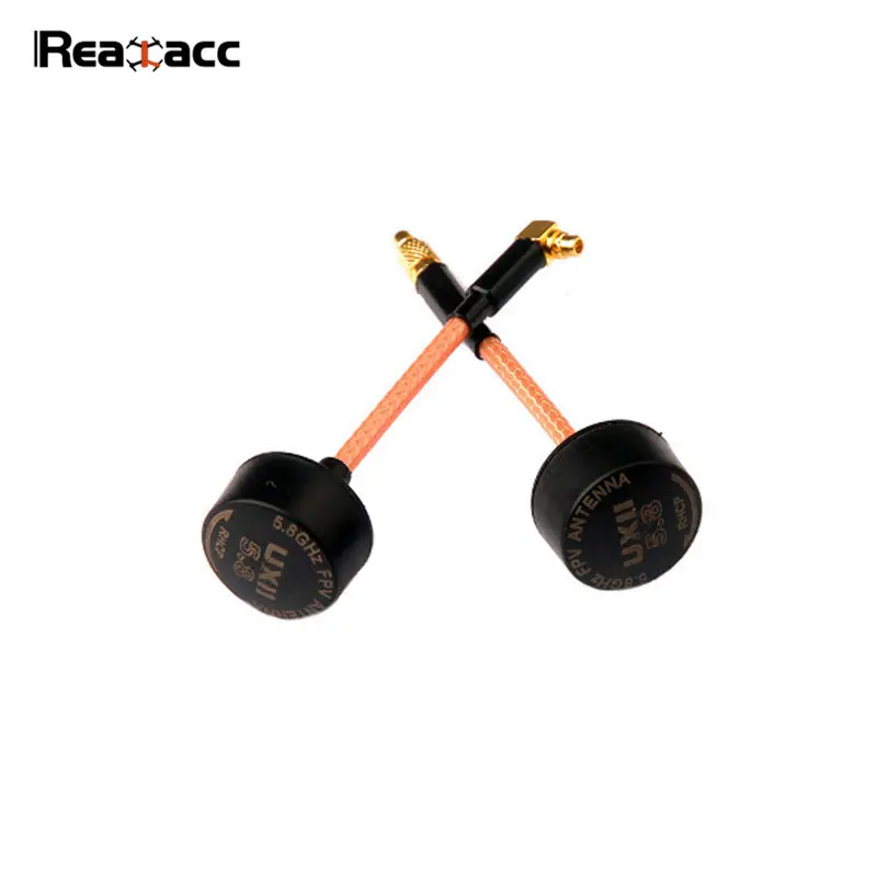 Realacc UXII 5 8G 1.6dBi MMCX прямой/MMCX 90 градусов антенна RHCP FPV Для фототрансмиттера запасные