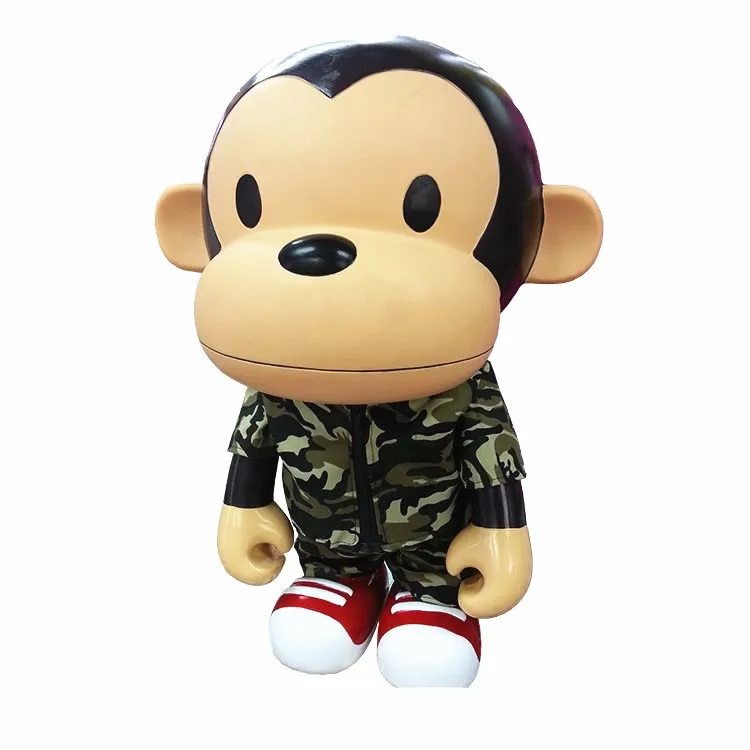Hot Vinyl Doll Oversized bape aape ape With camouflage clothes