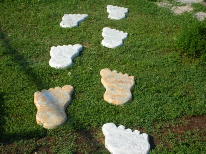 Пластиковые формы для бетонирование плиты стены каменный цемент плитка "гигантские следы" Тротуарная Плитка пластиковые формы Лучшая цена