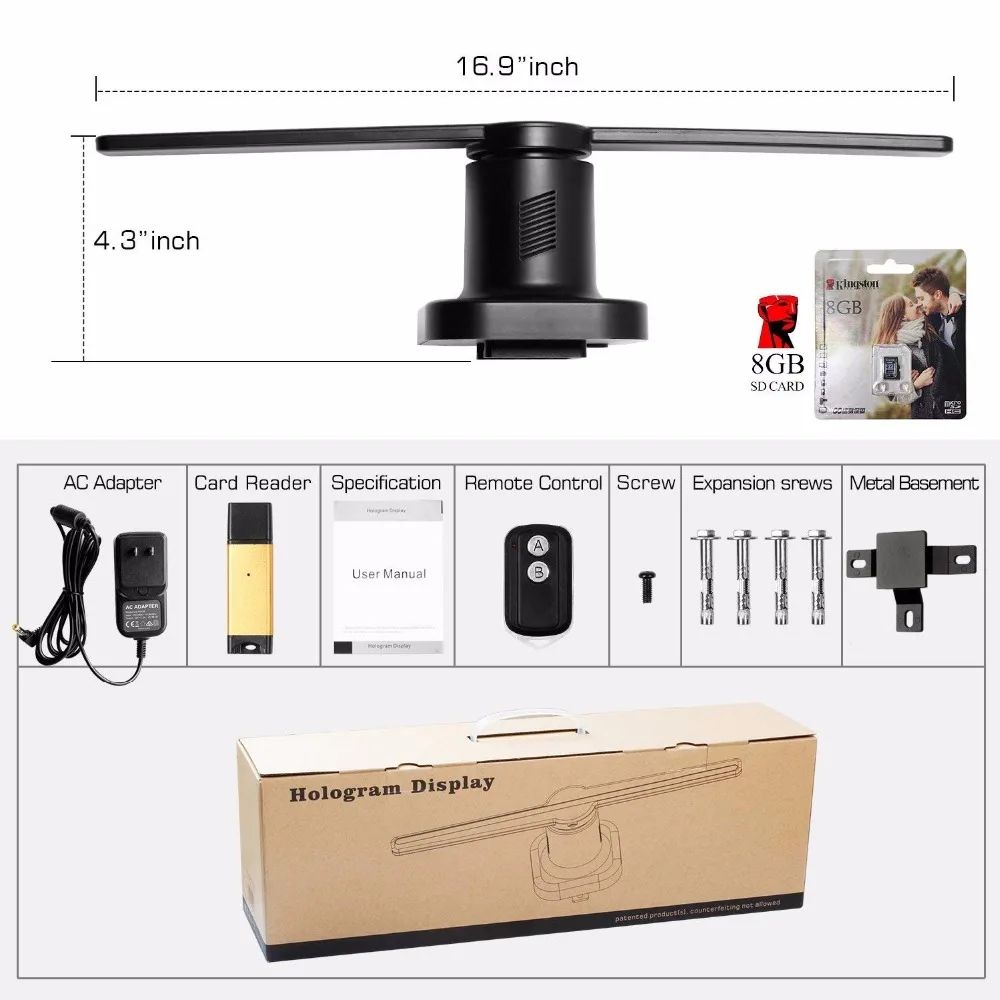 AUSIDA updated 3D Hologram Advertising Fan player Logo Projector light led display holographic holograma ologramma signage AUSIDA updated 3D Hologram Advertising Fan player Logo Projector light led display holographic holograma ologramma signage