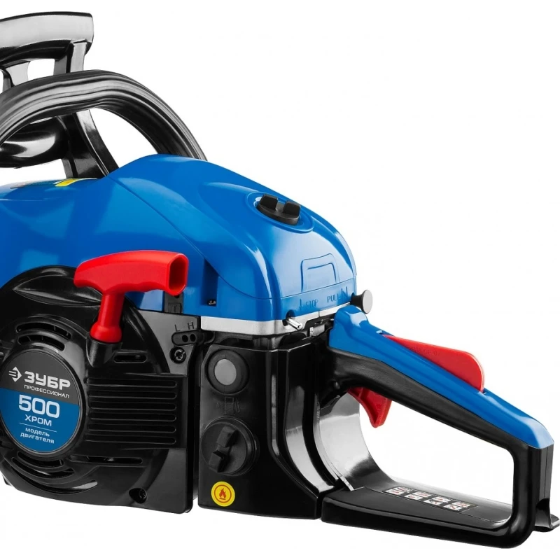 Пила цепная бензиновая ЗУБР ПРОФЕССИОНАЛ ПБЦ-490 45ДП (Мощность 2200 Вт, объем двигателя 49.3 см3, объем топливного бака 0.6 л, объем масляного бака 0.3 л, длина шины 450 мм)