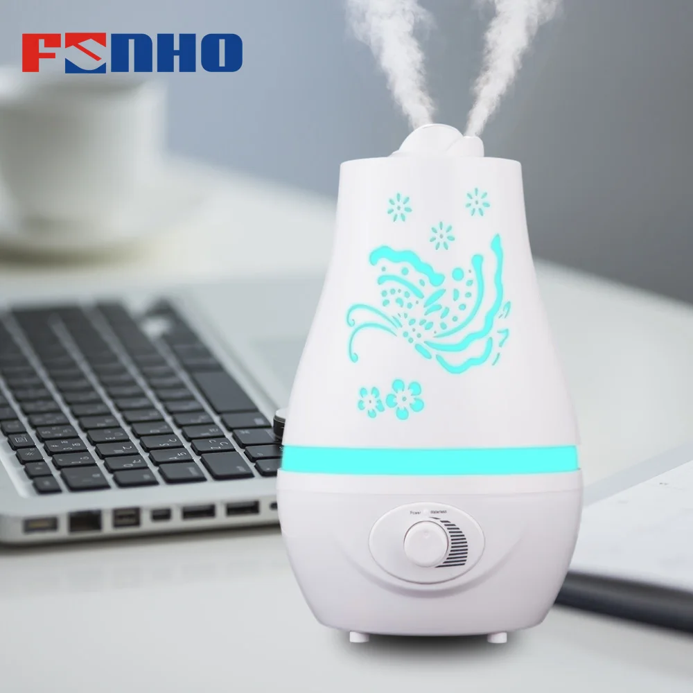 

FUNHO 2000ml Air Humidificador Aroma Diffuser Huile Essentiel Oil Umidificador 7 LED Light Change Large Capacity Mist Maker DH