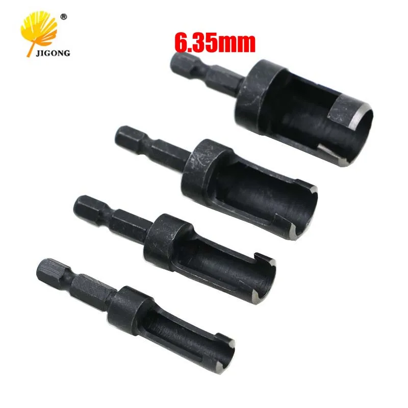 

4PCs drill bits carbon steel hex shank drill woodworking tools plug cutter hot Mel drill bits cutting drilling hole Tools