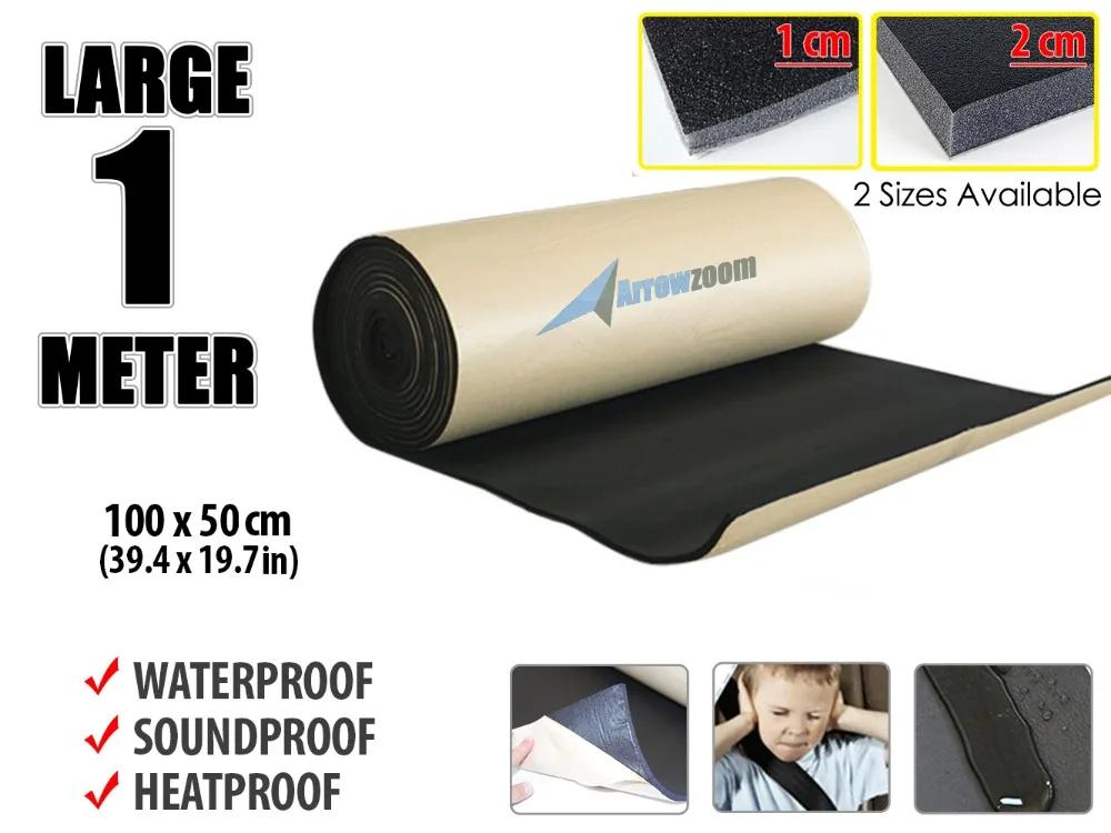 Arrowzoom 1 Meter Car Automotive Self Adhesive Noise Dampening Sound