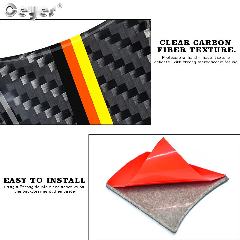 Car carbon fiber steering wheel sticker for BMW Z4 (18)