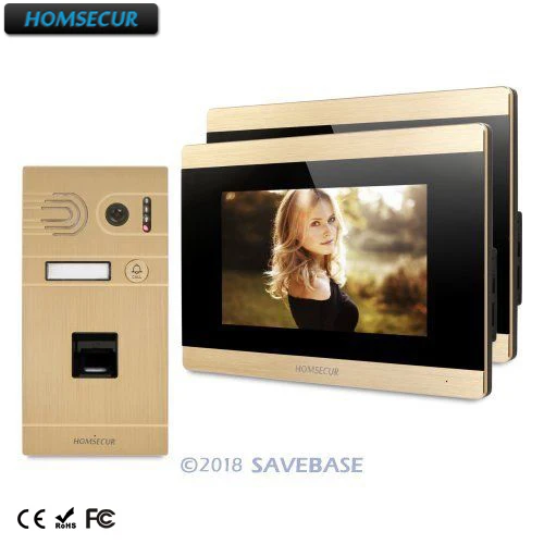 

HOMSECUR 7" Video Door Entry Security Intercom with Call Transfer for House/Flat BC061-G+BM715-G
