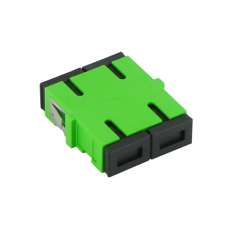 

100PCS SC/APC Adaptor New SC Female Fiber Optic Duplex Single Mode SC Flange with Flange Plastic Fiber Coupler