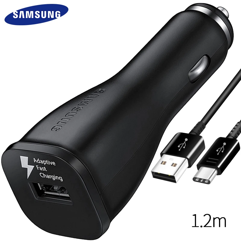 

Samsung S9 S8 plus Original Adapter 9V1.67A & 5V2A 1.2m USB Type C Cables 2USB Fast Car Charger Note8 S 9 S 8 Note8 C5 C7 C9pro
