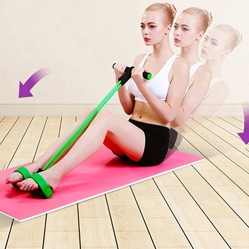 

Fitness Elastic Sit Up Pull Rope Abdominal Exerciser Home Sport Equipment
