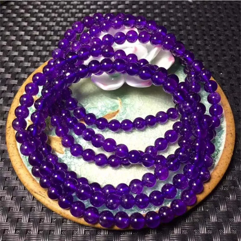 

Natural crystal Wholesale Multiple circles Bracelets Female 108pcs beads purple Bracelet Rockcrystal Fashion Wholesale purple11