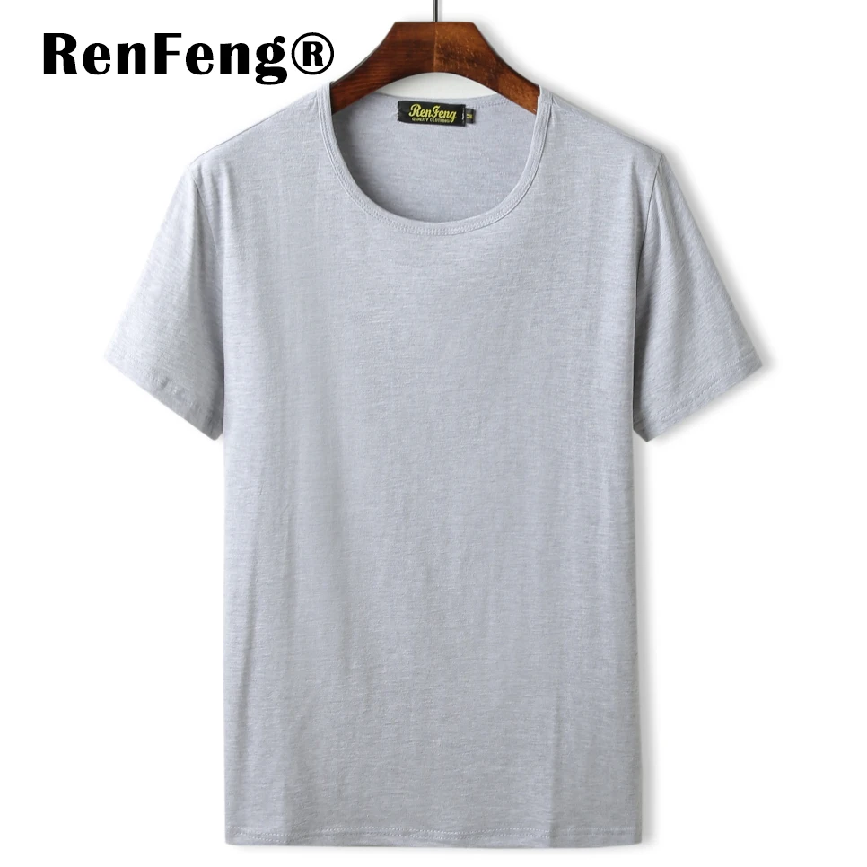 Hip Hop Cool Blank T-shirt Men T shirt Homme Clothing Short Sleeves Tshirt Undershirts Solid Cotton Mens Tee Shirt Summer  (7)