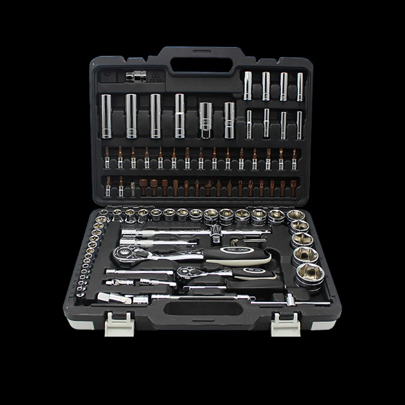 Sockets Set High Quality Professional 94pcs 1/4 1/2 Inches Sockets Ratchet Wrench Combo Tools Kit for Auto Repairing