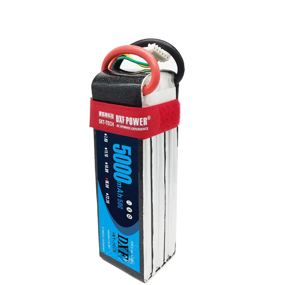 DXF RC батарея 18 5 V 5000mAh 50C max 100C 5S LiPo для вертолета квадрокоптера самолета дрона rc