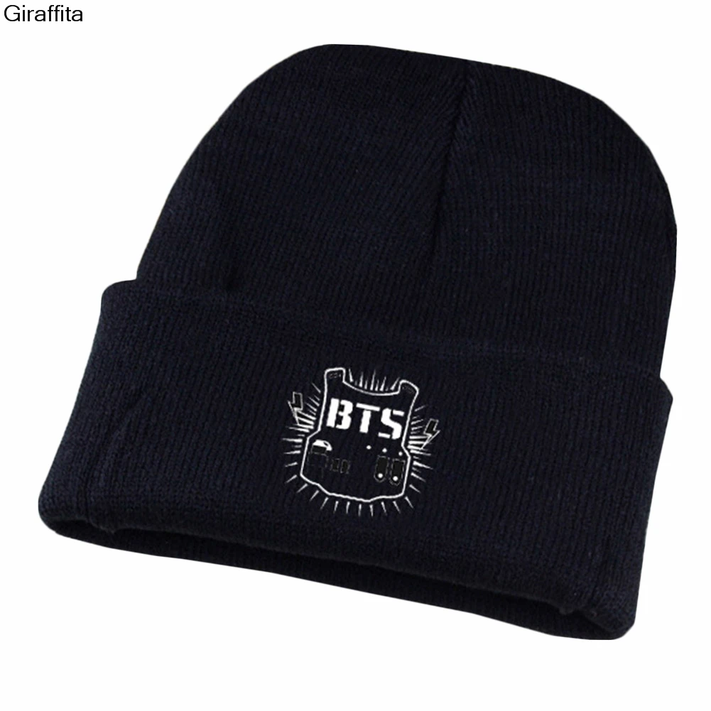

Unisex Cap Young Boys Newe Arrival Cool Warm Winter Harajuku Korean Wool Knit Letter Caps Hat Couple Fashion Hat