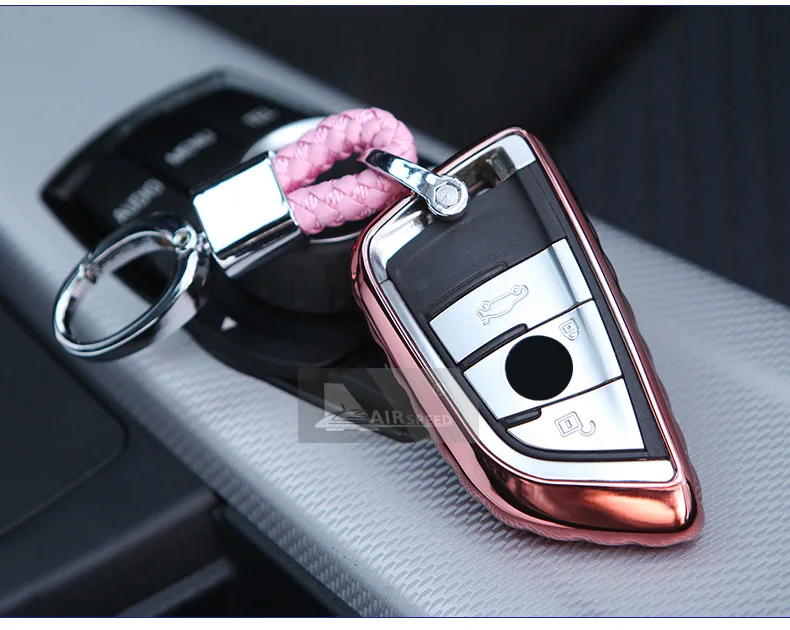 AIRSPEED TPU Car Key Protection Shell Upgraded Car Key Cover Case for BMW F15 X6 F16 G11 F48 F39 G30 Accessories Car Styling (10)