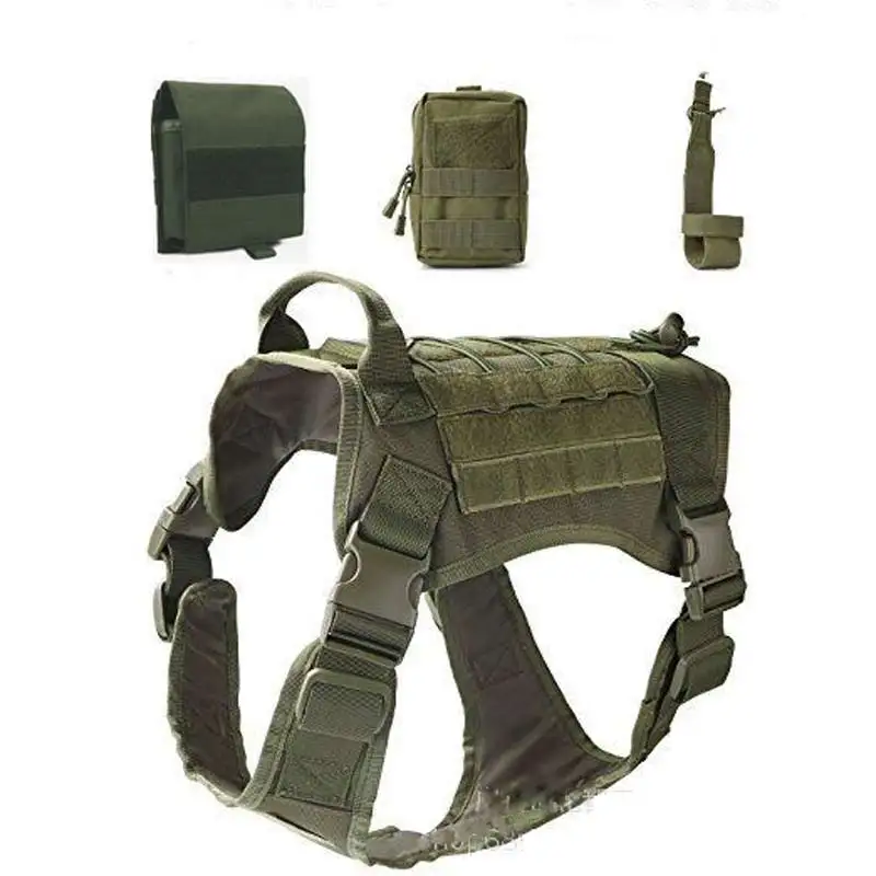 

Military Tactical Service K6 Dog Vest Hunting Load Bearing Swat Vest Nylon Molle Adjustable Dog Vest Harness With Handles E