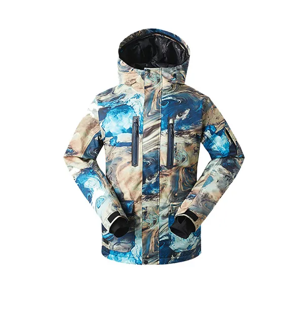 2019 GSOU SNOW Men Ski Jacket Snowboard Jacket Thermal Winter Clothing Outdoor Sport Wear Skiing Windproof Waterproof Coat Male