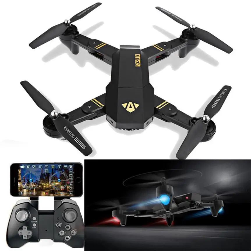 

VISUO XS809HW RC Quadcopter Wifi FPV Foldable Selfie Drone 2MP 3 Battery IUNEED TOY Store