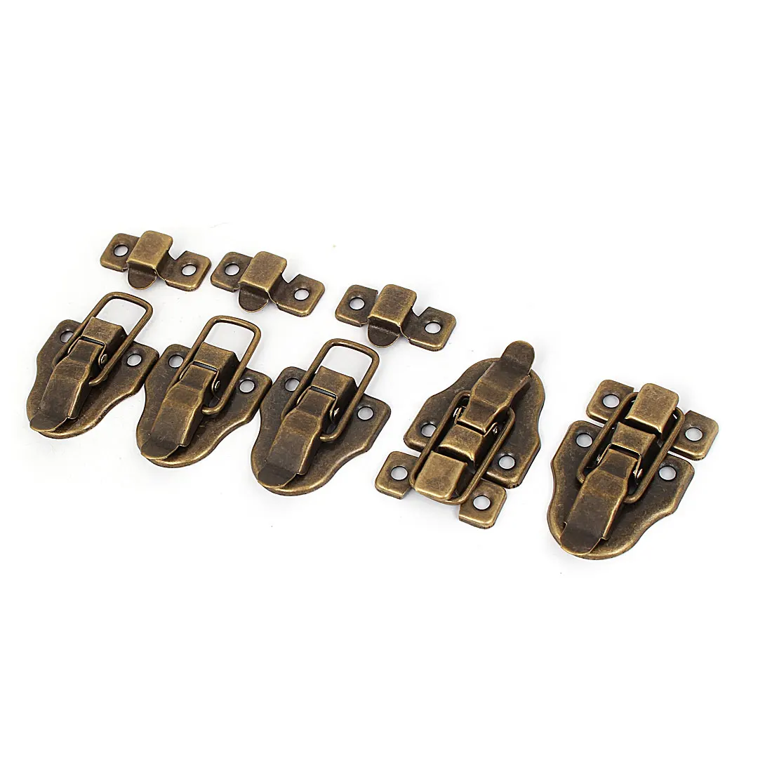 

UXCELL 5Pcs/pack Furniture Suitcase Box Drawer Lock Chest Vintage Style Toggle Latch Hasp L190