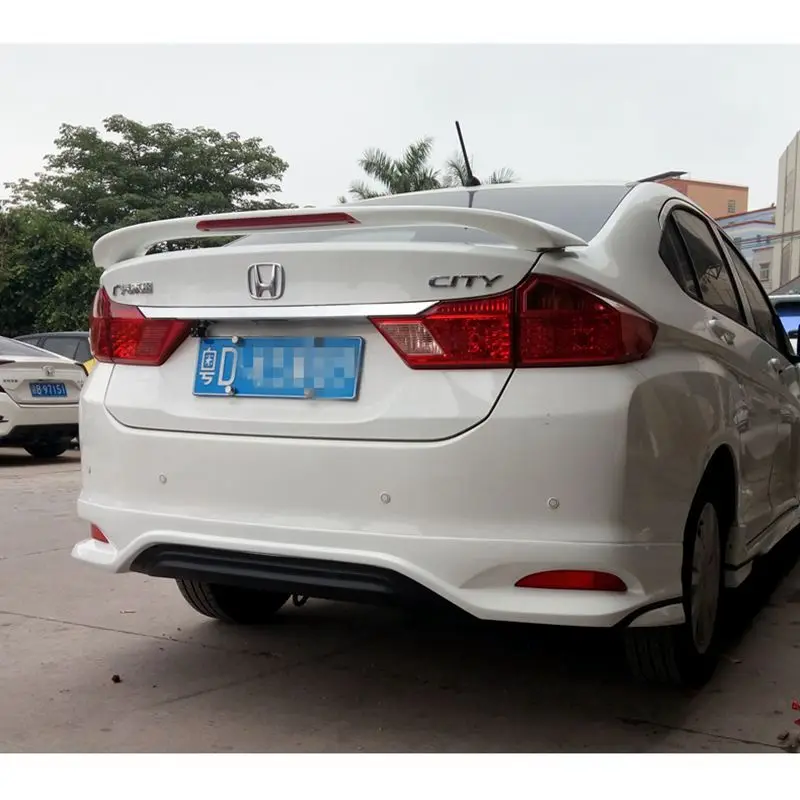 Спойлер для honda city 2015 2017 городской спойлер высокое качество абс материал заднее