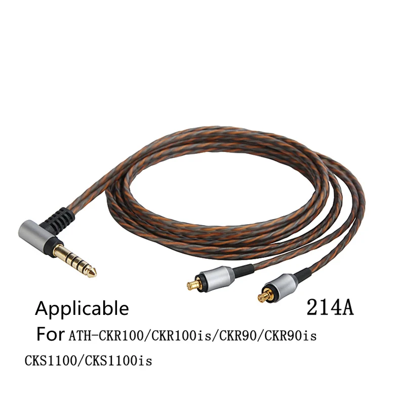 Earmax A2DC HiFi кабель для наушников 4,4 мм разъем OCC серебряное покрытие аудио кабель для ATH-LS400/LS300 для ATH-CKR100/CKR100is 120 см
