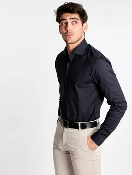 

Shirt elegnate cotton-dark blue