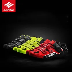 Santic Hombres Zapatos de Ciclismo Transpirable al Aire Libre Zapatillas Ciclismo Profesional Zapatos de Bicicleta de Carretera Antideslizante sin Bloqueo Zapatos de Bicicleta 8005 Santic Hombres Zapatos de Ciclismo Transpirable al Aire Libre Zapatillas Ciclismo Profesional Zapatos de Bicicleta de Carretera Antideslizante sin Bloqueo Zapatos de Bicicleta 8005