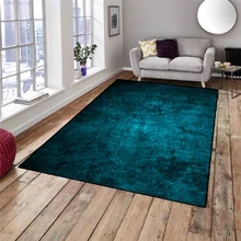 Alfombra lavable de área moderna decorativa para sala de estar de microfibra antideslizante con estampado 3d de patrón Retro abstracto Vintage de color verde y negro