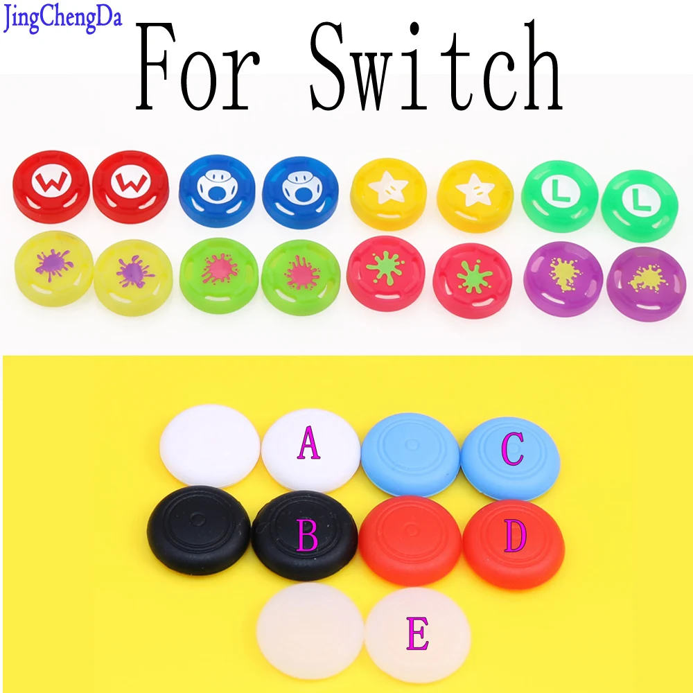 1pcs Silicone Analog Thumb Stick Grips Caps for Nintend Switch NS JoyCon Controller Sticks Cap Skin for Joy Con Cover
