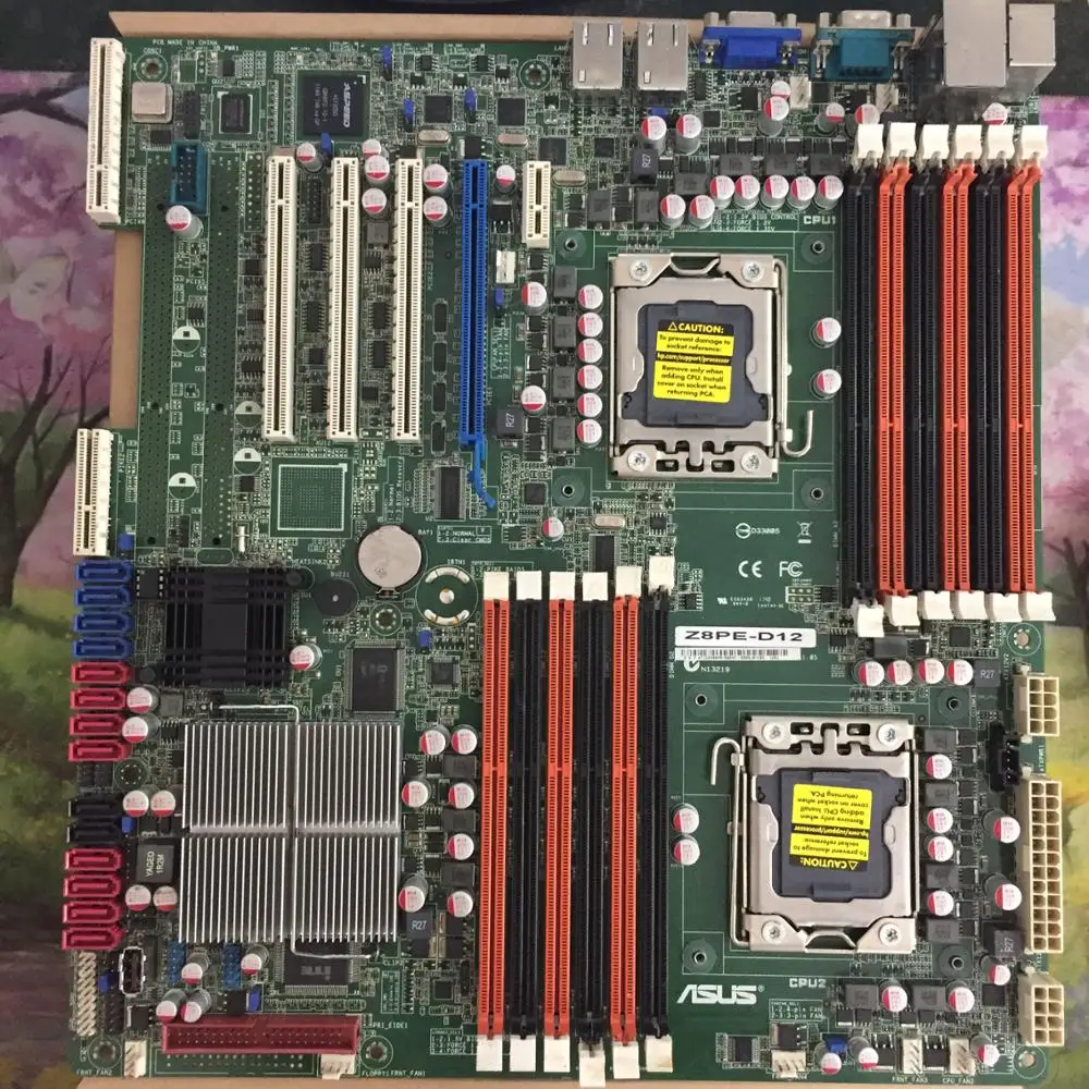 

Server Socket LGA 1366 For ASUS Z8PE-D12X Original Used Desktop Support X5650 Motherboard DDR3