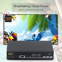 Freesat Full HD 1080P V8 Super DVB-S2 Satellite TV Receiver Support IPTV PowerVu Bisskey newcamd scart