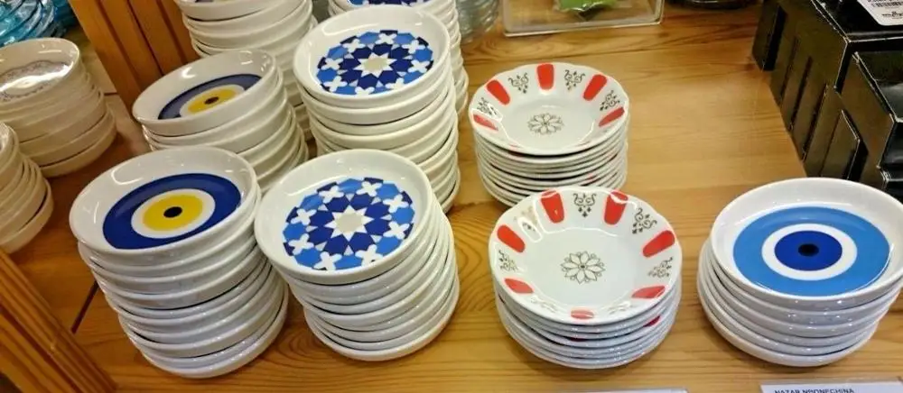 

(SET OF 6) Gift set Authentic Turkish Porcelain Tea Saucer