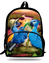 16-inch Mochila School Kids Backpack Rio Printing Cartoon Children School Bags Boys Teenage Girls Backpacks 16-inch Mochila School Kids Backpack Rio Printing Cartoon Children School Bags Boys Teenage Girls Backpacks