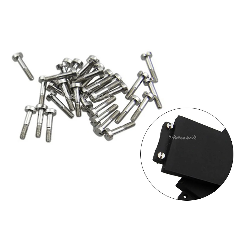 ZLIMSN 6pcs 1mm Watchband Screws Silver Stainless Steel Polished Watch Strap Screw Link Parts Adaptation Replacement ZLIMSN 6pcs 1mm Watchband Screws Silver Stainless Steel Polished Watch Strap Screw Link Parts Adaptation Replacement