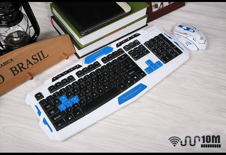 Высококачественный набор с клавиатурой и мышью USB Беспроводная игровая клавиатура и мышь 10 м приемная дистанционная компьютерная периферийная система