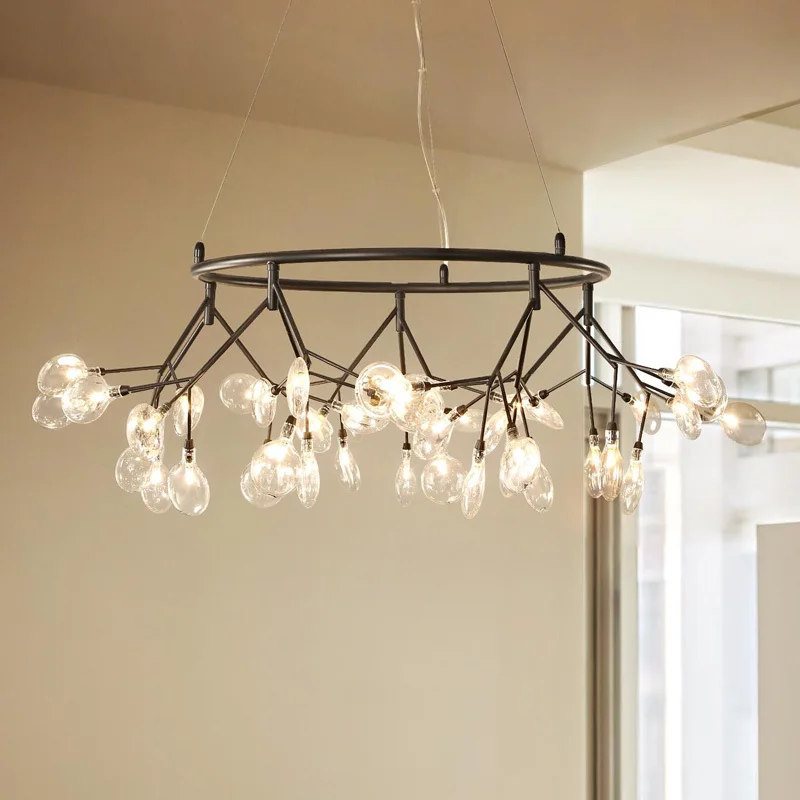 

2018 BLAKENEY New Arrival Spring Modern Led Chandelier For Dining Kitchen Bar AC85-265V iron Rose Gold Chandelier Fixtures