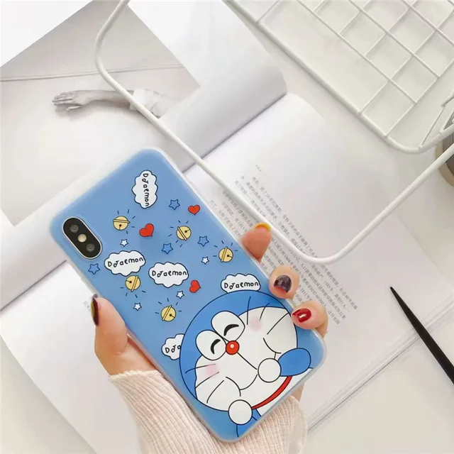 Niceking Cute Cartoon Doraemon Phone Case For IPhone X Case For IPhone