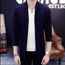 Spring men simple design swearer slim fit cardigan long sleeve turn down collar casual men’s knitted sweaters on sale!