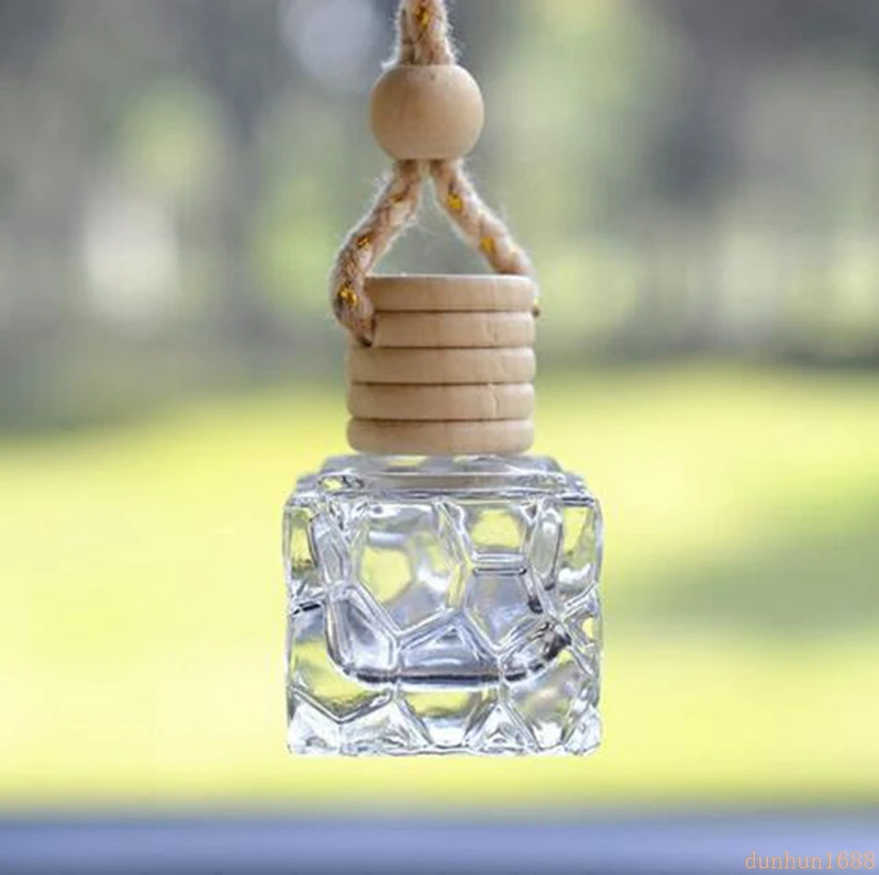 300pcs/lot 10ml Hanging Car Perfume Bottles Car Pendant Accessories