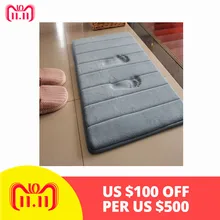 40*60 см коврик для ванной из хлопка с эффектом памяти коралловый бархатный ковер для спальни впитывающий нескользящий коврик для ванной комнаты JSX GHMY