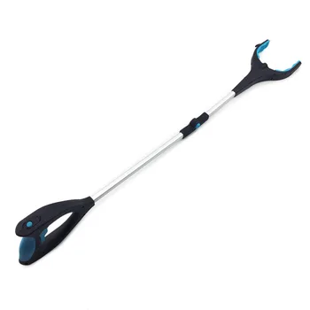 

Ratcheting Grabber Reaching Aid Pick Up Tool Glass Clamp Sewer Garbage Tongs With LED Light Magnet Jewelry Hook Rotating Grip