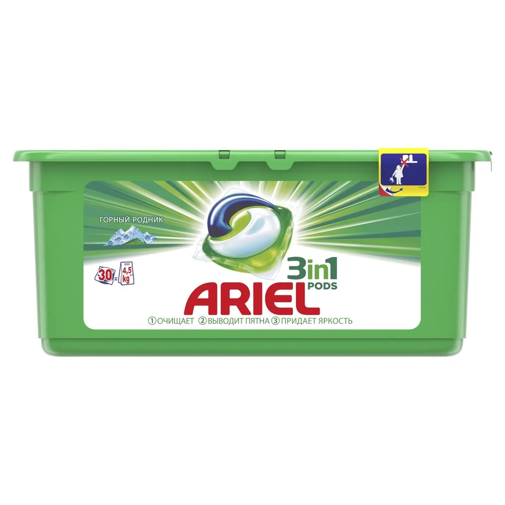 Капсулы для стирки Ariel PODS Горный родник 30 шт