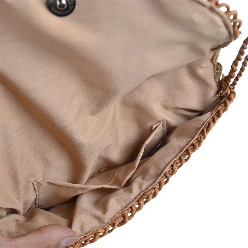 Women Fashion Clutch Bag INS Popular Female Summer Straw Bags Travel Lady Casual Handbag Holiday Handmade Knitted Bolsa SS3244 (4)